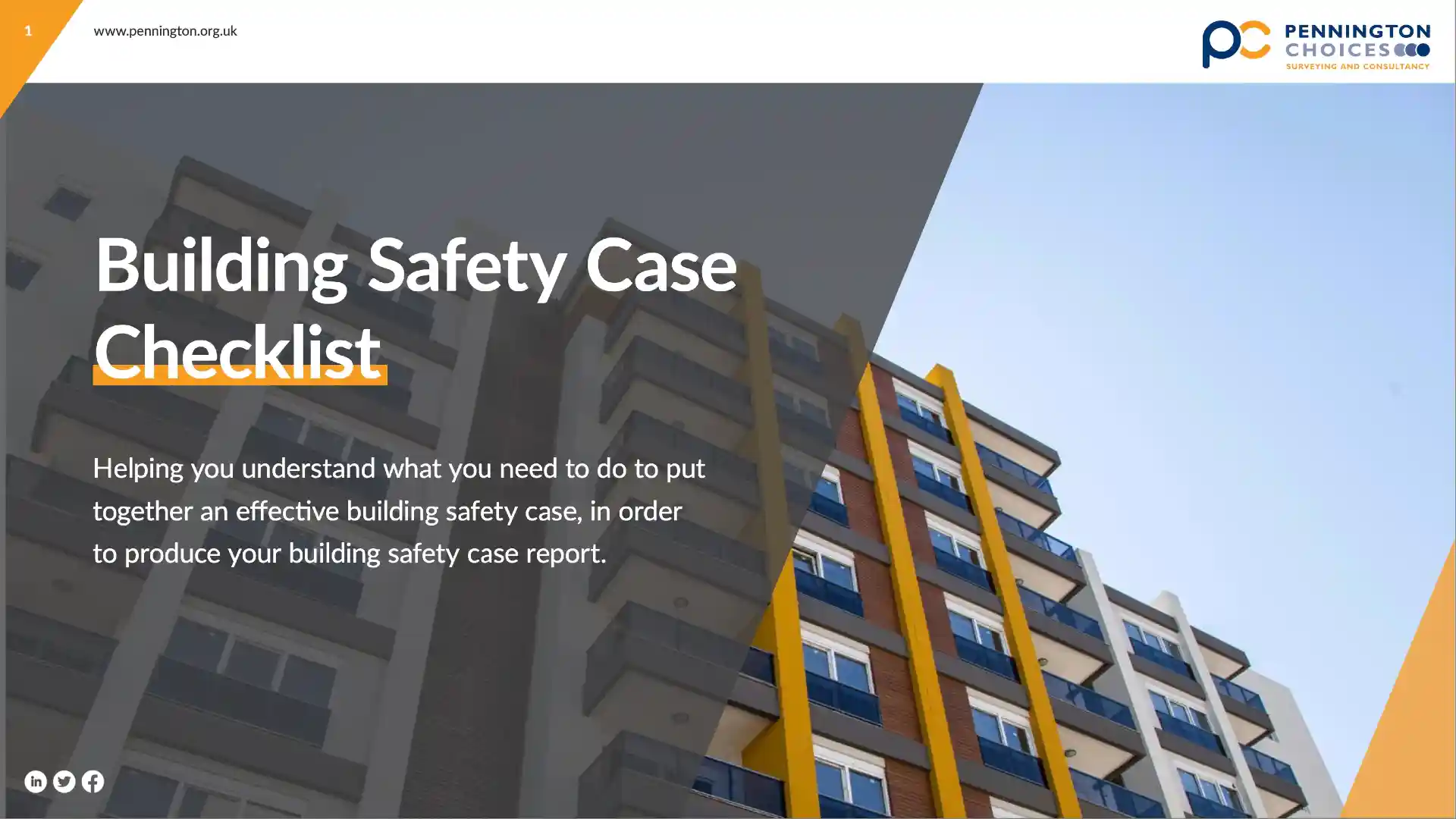 Building Safety Case Checklist cover image